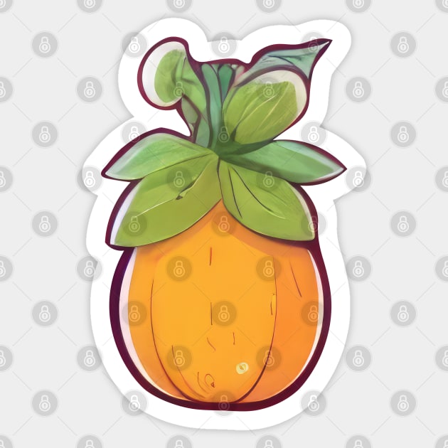 Stylized Pineapple Sticker by Sheptylevskyi